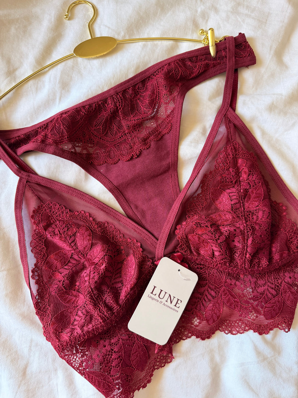 Bralet Kattya en dentelles et sans armatures
