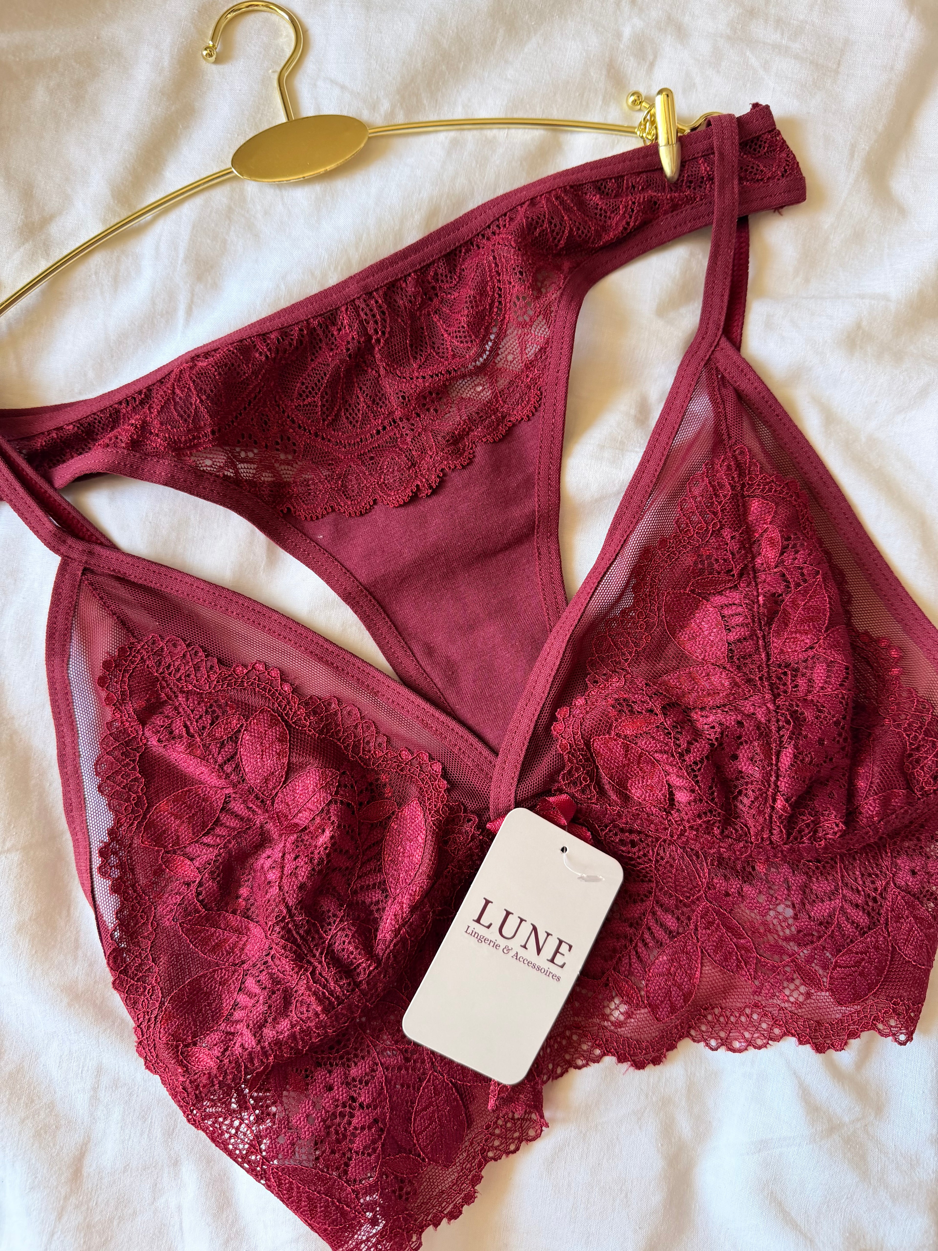 Bralet Kattya en dentelles et sans armatures