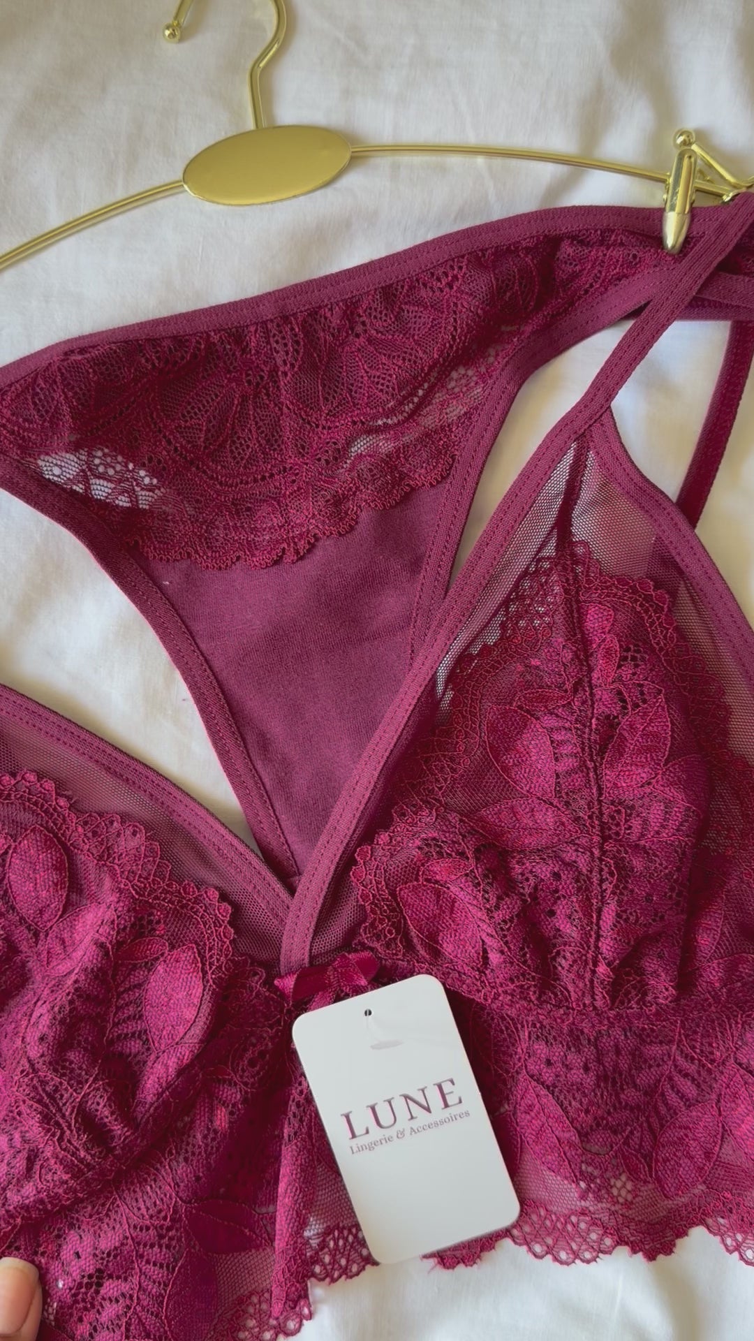 Bralet Kattya en dentelles et sans armatures